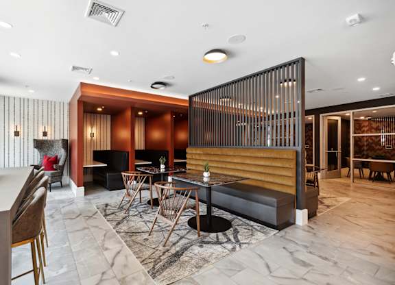 Coworking space seating area