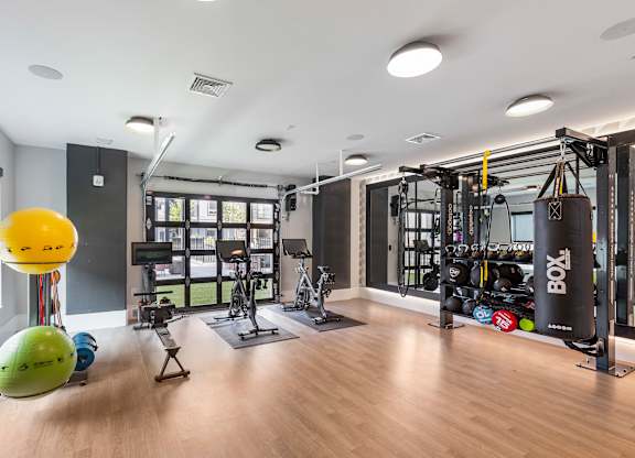 Fitness center with cardio equipment