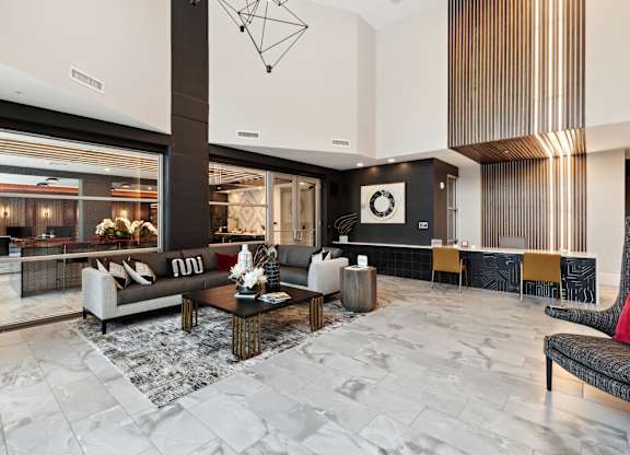 Clubroom and leasing lobby