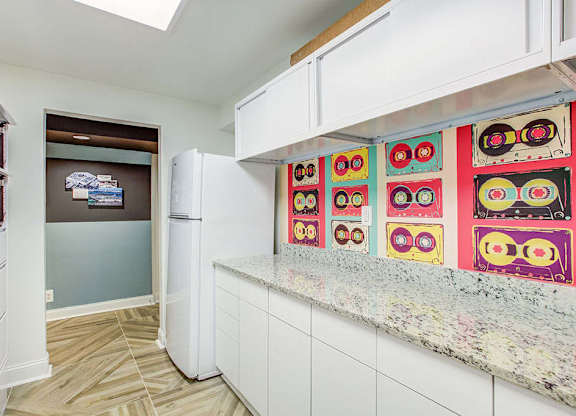 Leasing Office Kitchen 1 at Park Georgetown Apartments, Arlington, VA 22209