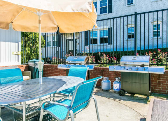Outdoor Grill With Intimate Seating Area at Myerton, Virginia