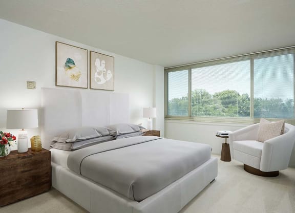 Relax and get refreshed in your spacious bedroom at The Aspen, Alexandria, VA, 22305