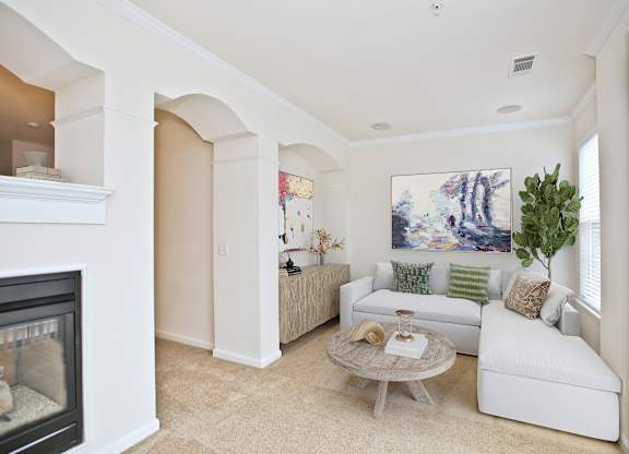 Cozy living room at Broadlands Apartments, Ashburn, VA, 20148