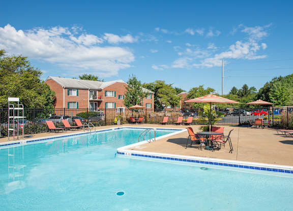 Shimmering pool view at Tuscarora Creek, Leesburg, VA, 20175