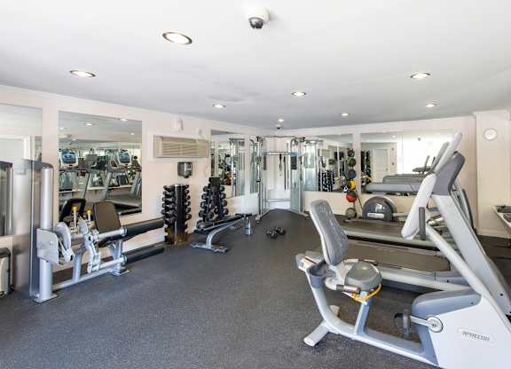 Modern gym at Tuscarora Creek, Leesburg