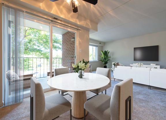 Spacious Living Room at Tuscarora Creek Apartments in Leesburg, VA