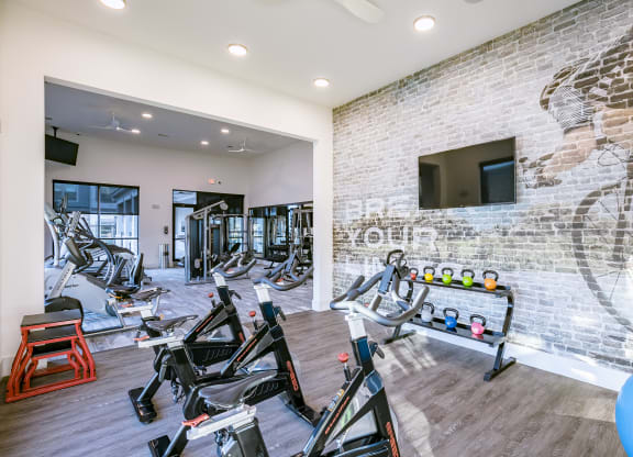 High Endurance Fitness Center at Cue Luxury Apartments, Cypress, TX, 77433