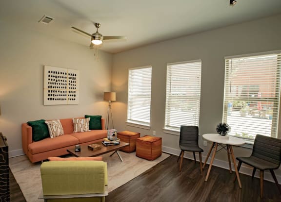 Spacious Living Room at The Collective NoDa, North Carolina, 28205