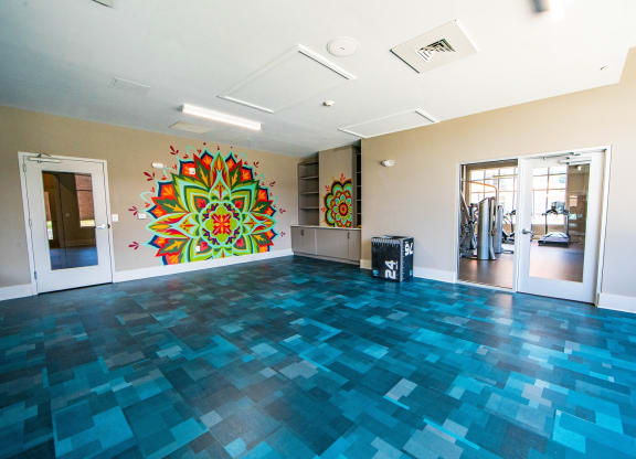 yoga room at The Collective NoDa, North Carolina, 28205