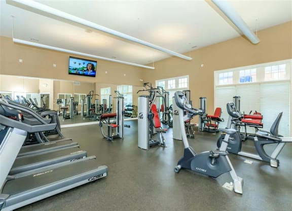 the gym at the apartments for rent