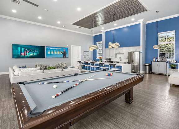 The Point at Tamaya Luxury Apartments in Jacksonville, FL 32246 Billiards