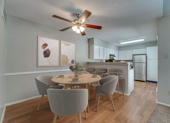 Dining and Kitchen Area at Bardin Oaks Apartments, Arlington, TX, 76018