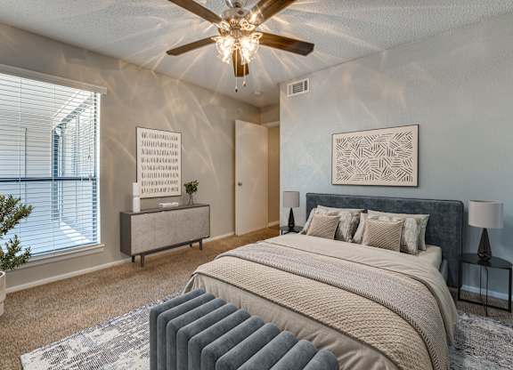 Well Lit Bedroom at Bardin Oaks Apartments, Arlington, TX