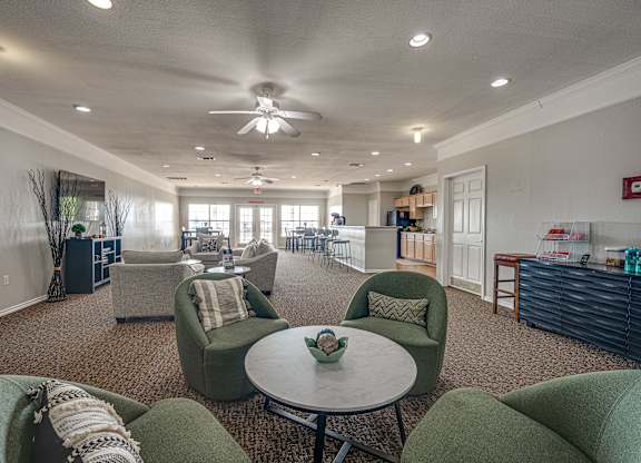 Large Living Area at Cleburne Terrace Apartments, Cleburne, TX