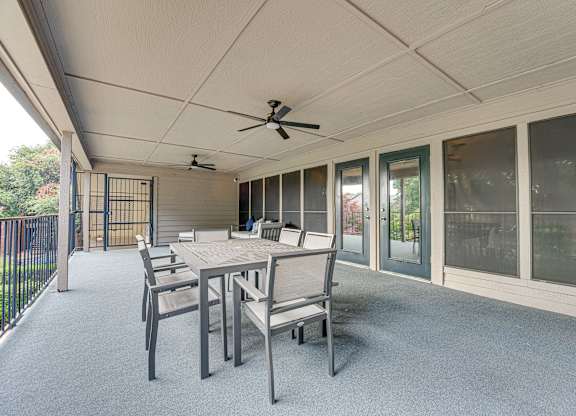 sliding glass doors at Indian Creek Apartments, Carrollton, TX