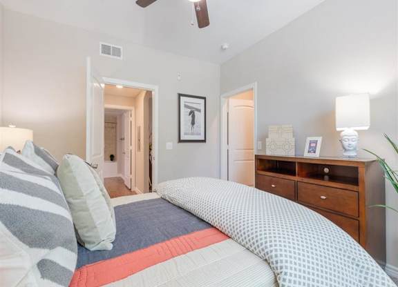 Bedroom With Closet at Delray Apartments, Houston