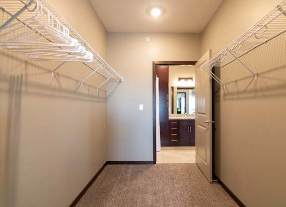 Large walk-in closets included at 360 at Jordan West best new apartments West Des Moines IA 50266
