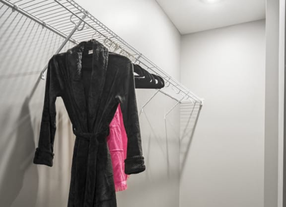 Walk-in closet at 360 at Jordan West best new apartments West Des Moines IA 50266