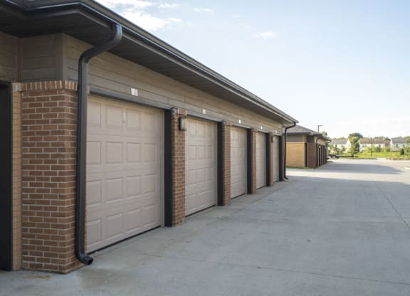 Detached garages for rent at 360 at Jordan West best new apartments West Des Moines IA 50266