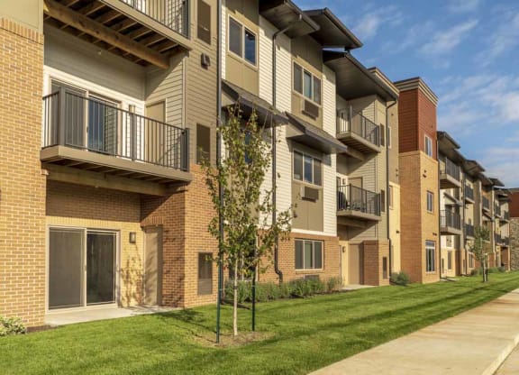 Exterior view of 360 at Jordan West best new apartments West Des Moines IA 50266