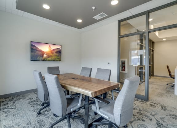 Resident conference room at Ascend at Woodbury apartments' clubhouse in Woodbury MN