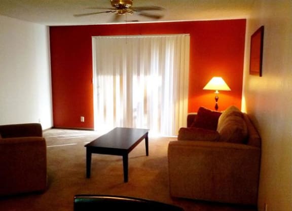 amazing living room at Moore Place Apartments in Lincoln Nebraska