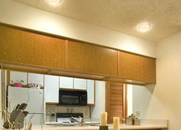 kitchen bar at Packard House Apartments in Lincoln Nebraska