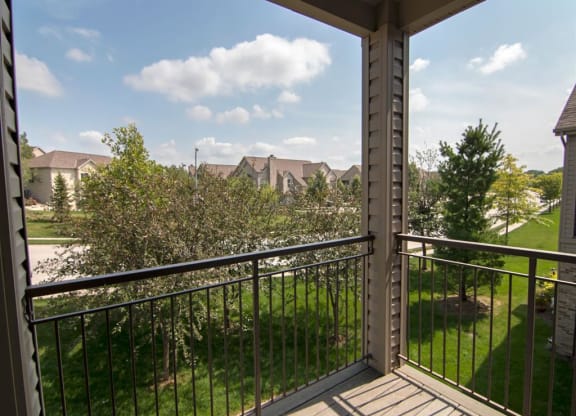 Stone Creek Villas Balcony View in Omaha NE
