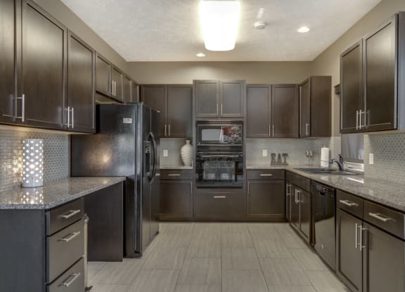 Full clubhouse kitchen at North Pointe Villas