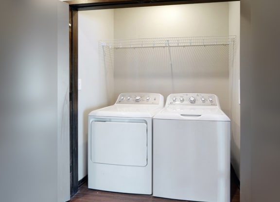 Full size washer and dryer and laundry room included at Northridge Heights Apartments
