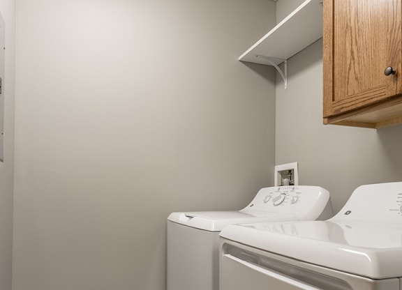 Washer and dryer available at Williamsburg Park Apartments