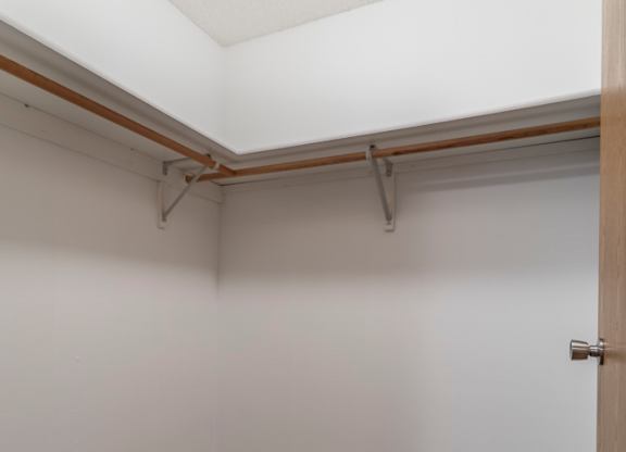 walk in closet with shelving