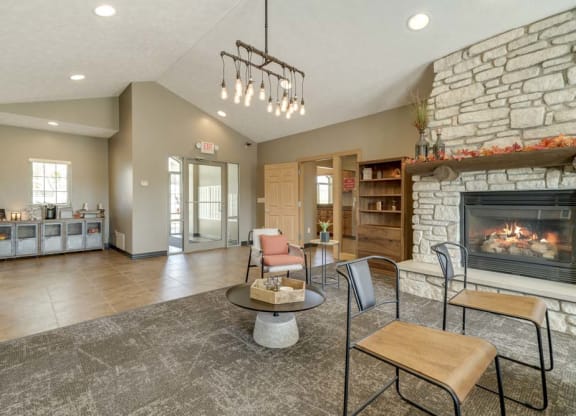Leasing office seating area at Stone Creek villas