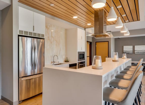 You'll love the gourmet kitchen and expansive space in the  at The Preserve Club Room at Normandale Lake