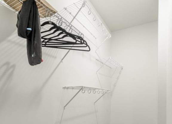 Large walk-in closets included at The Conrad apartments in the Blackstone District in Omaha NE