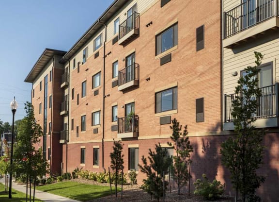 Balconies at The Conrad near UNMC in the Blackstone District Omaha NE 68105