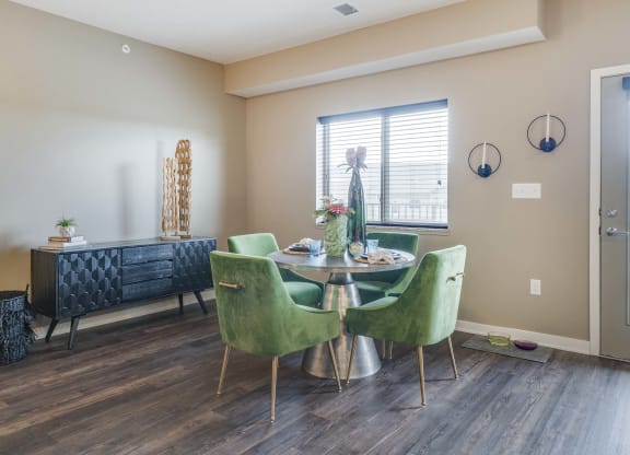 Open floor plans with spacious kitchens at The Flats at Shadow Creek new luxury apartments in east Lincoln NE 68520