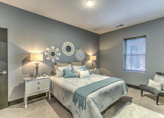Beautiful furnished bedroom at The Helen