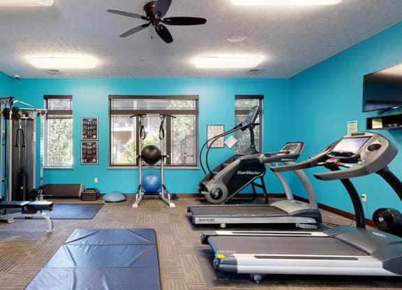 a 24 hour gym with exercise equipment