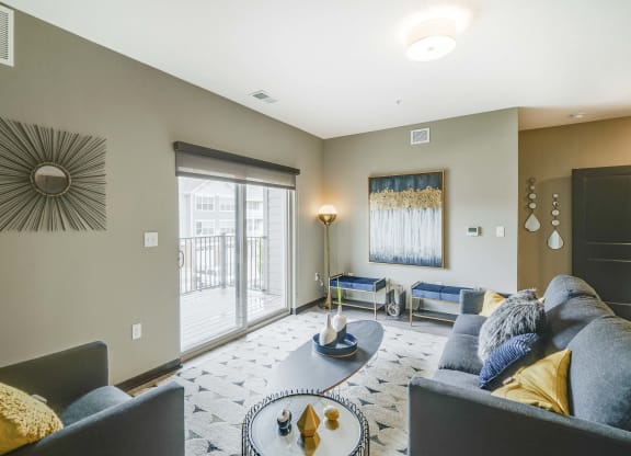 Spacious kitchens with granite countertops at WH Flats new luxury apartments in south Lincoln NE 68516