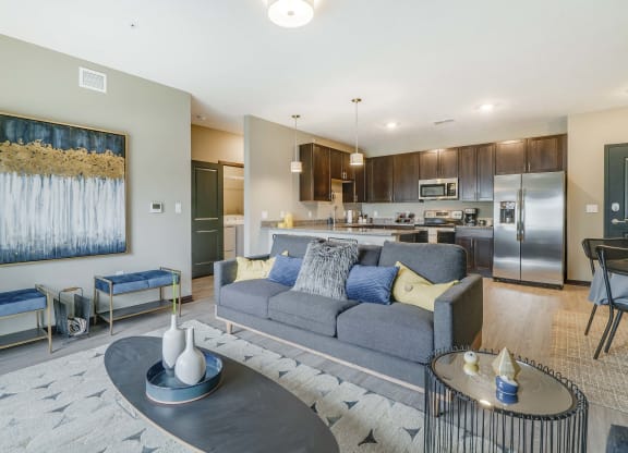 Interiors-Modern spacious two bedroom floor plans with granite countertops