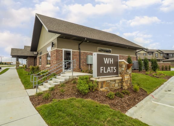 Exterior view of WH Flats new luxury apartments in south Lincoln NE 68516