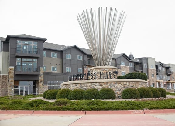 Exterior view of WH Flats new luxury apartments in south Lincoln NE 68516