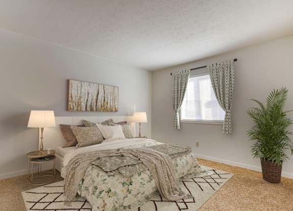 Meadows at Green Tree Living Room Bedroom - Digitally Staged