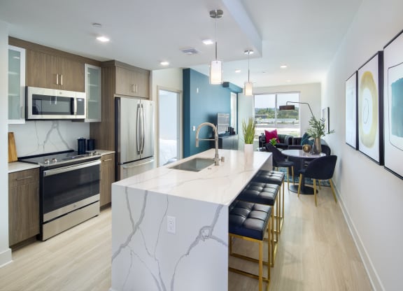 Fully Equipped Kitchen at The Q Topanga, California