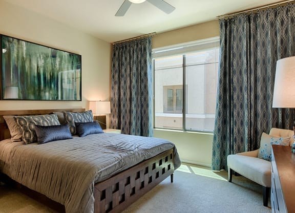 Bedroom With ceiling Fan at 56 North, Arizona