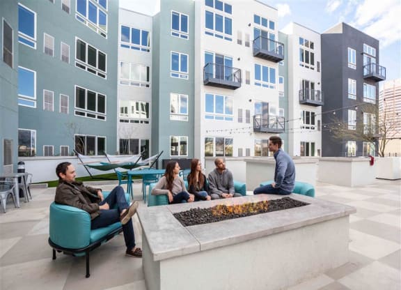 Outdoor Firepit Patio at Circa Central Avenue, Phoenix, AZ, 85004