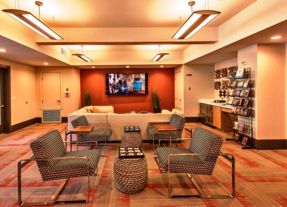 movie room at Elevation on Central Apartments, Phoenix, AZ, 85012