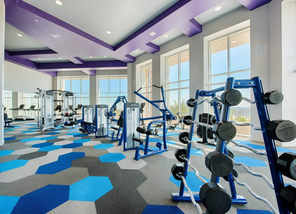 Workout while looking at the views of Scottsdale at The View at Cascade Apartments, Arizona