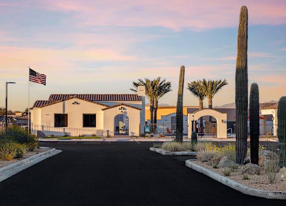 Exterior driveway and entrance to Pillar at Fountain Hills